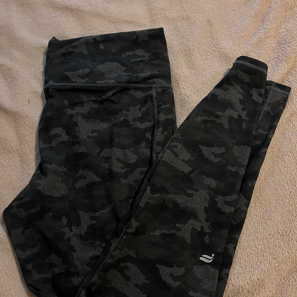Fabletics Black Camouflage Leggings